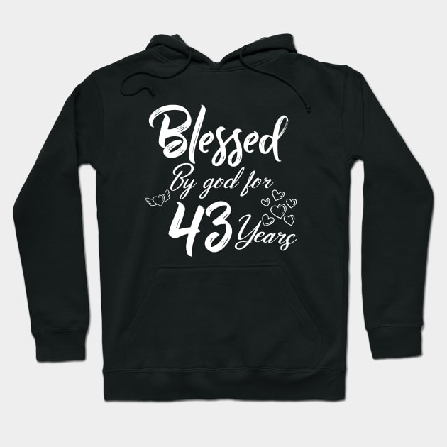 43rd birthday gift Hoodie by Design stars 5